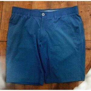 Under Armour Mens Navy Blue Loose Fit Shorts 36